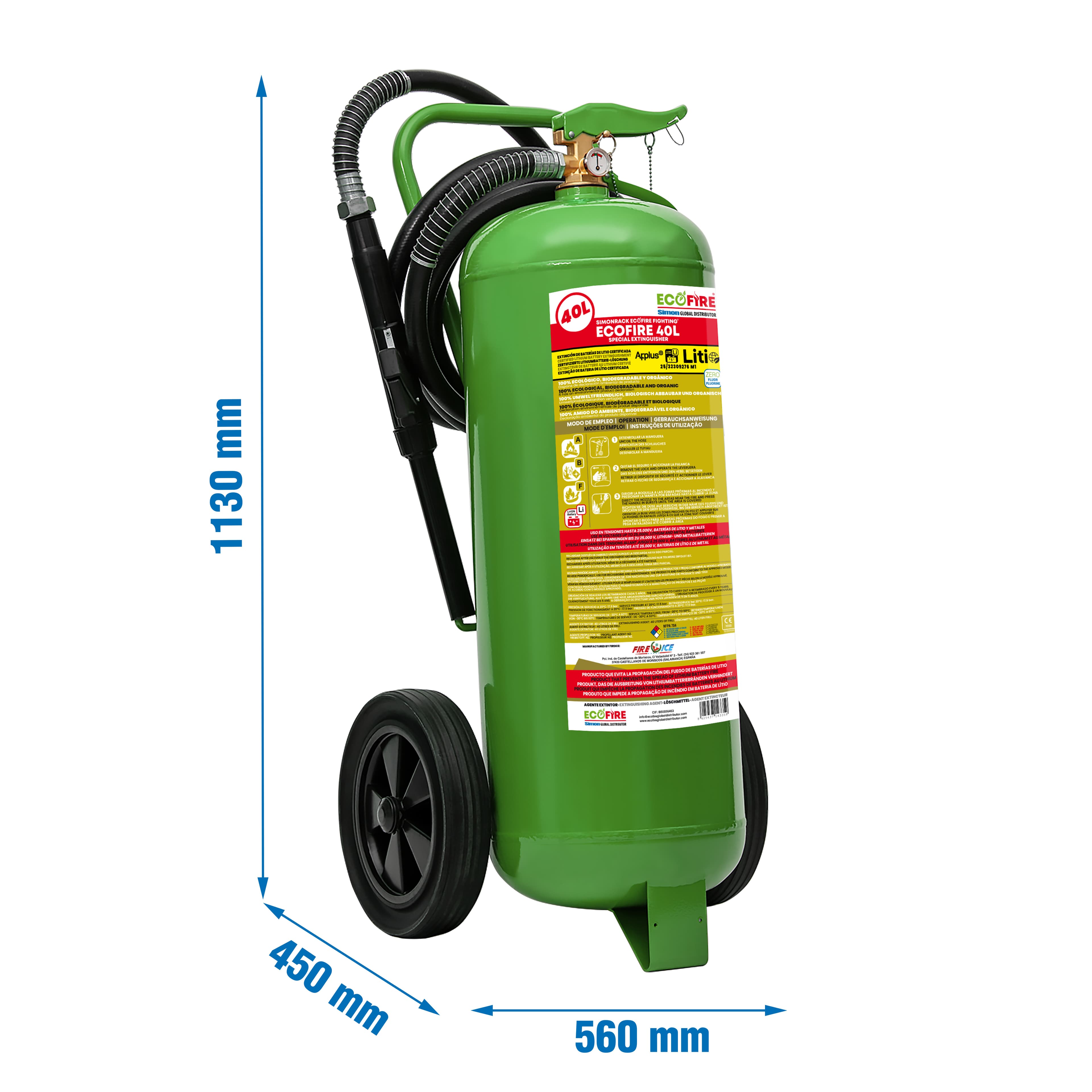 Equipo móvil ECOFIRE Fighting 40 L · vista 2